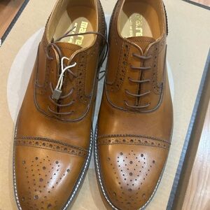 Brown Leather Brogue Shoes